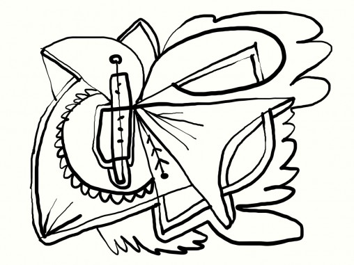 Abstract colouring sheet